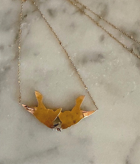 Collier aux oiseaux, travail Français-photo-4