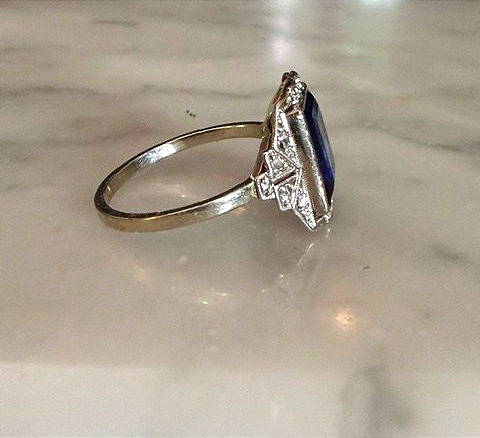 Bague époque Art Déco, travail Français-photo-1