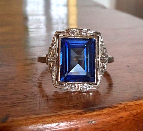 Bague époque Art Déco, travail Français