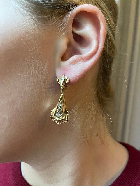 Paire de boucles d 'oreille 1940-photo-4