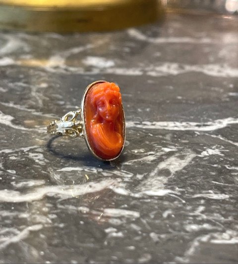 Bague Camée Coral-photo-2