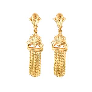 Paire de pendants d'oreille , or jaune