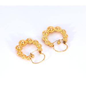 Pair Of 19th-century Creole Earrings, Provence, Southern Alps