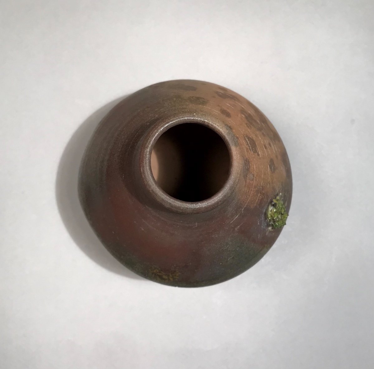 Ceramic 20th Arts Of Fire Pottery Loul Combres Brutalist Naturalist Vase In Sandstone-photo-5