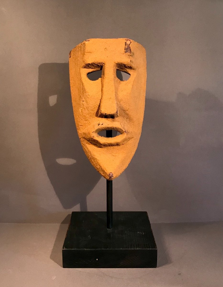 Arts Premiers Afrique Sub-saharienne Ethnographie Masque Rituel Bois Pigments Et Sable 1920/30-photo-3