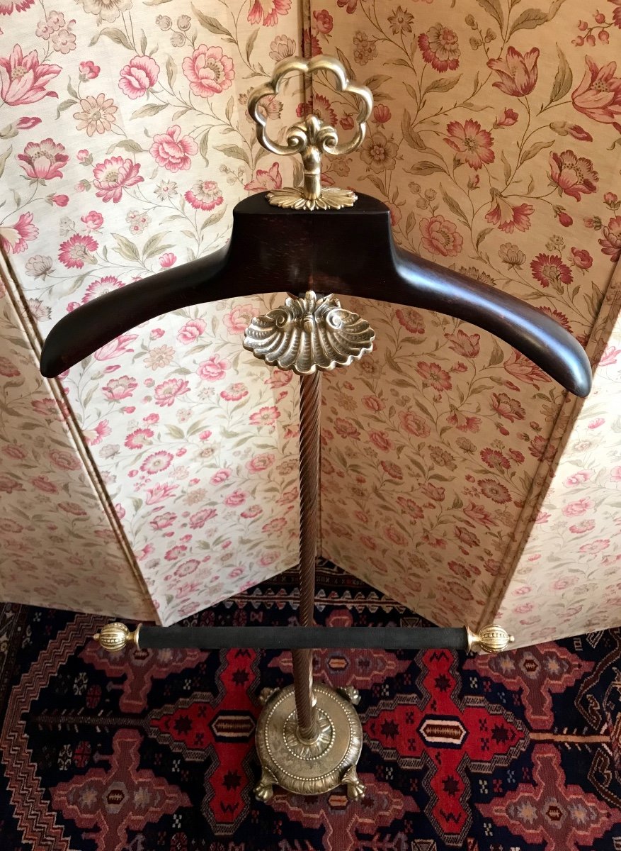 Maison Jansen Decoration Valet De Nuit Neo-classical Bronze Wood Brass Design 20th Century  -photo-5