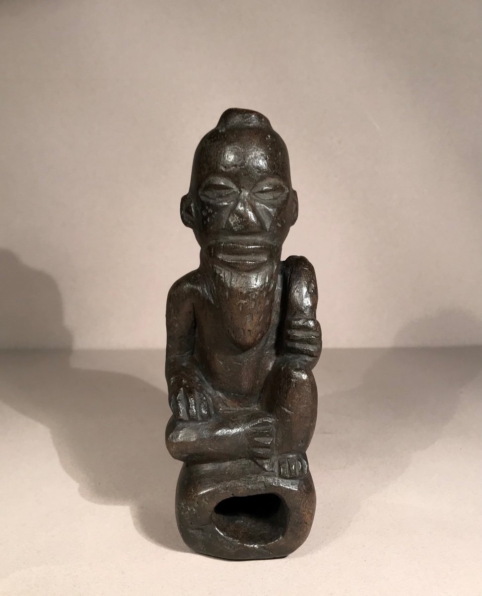 Statue Funéraire Kongo Ntadi/bitumba Pierre Rdc/zaïre Arts Premiers Art Africain Début XXème-photo-2