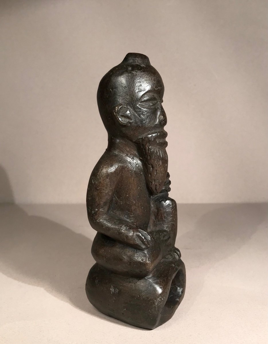 Statue Funéraire Kongo Ntadi/bitumba Pierre Rdc/zaïre Arts Premiers Art Africain Début XXème-photo-4