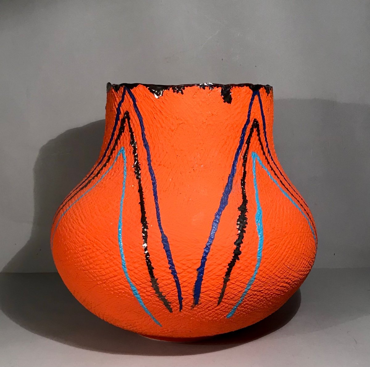 Zizipho Poswa Contemporary African Ceramics Imisoceramicstudio Large Orange Ceramic Vase -photo-4