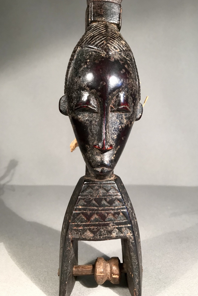 Arts Premiers Ethnies Baoulé/gouro Afrique étrier De Poulie Anthropomorphe Côte-d’ivoire XXème -photo-5
