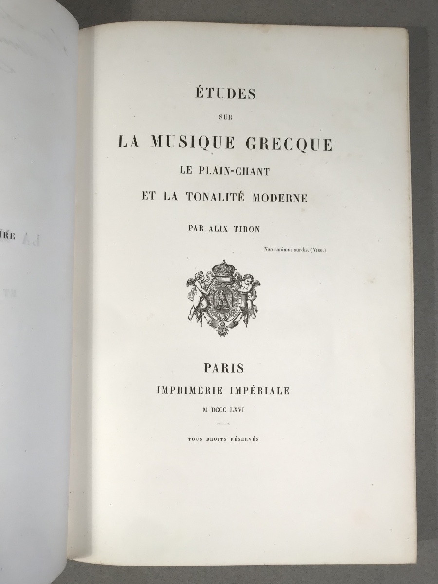 Napoleon III Book With The Great Arms Of The Emperor Personal Copy With Eas To His Highness-photo-1