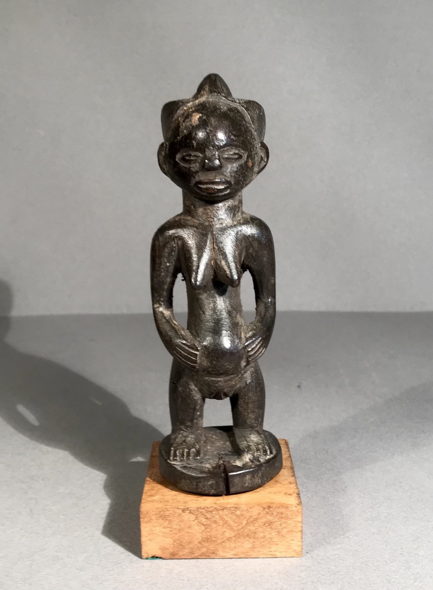 African Art Luba Ethnicity Drc/zaire Female Statuette Fertility Central Africa 20th Century-photo-4