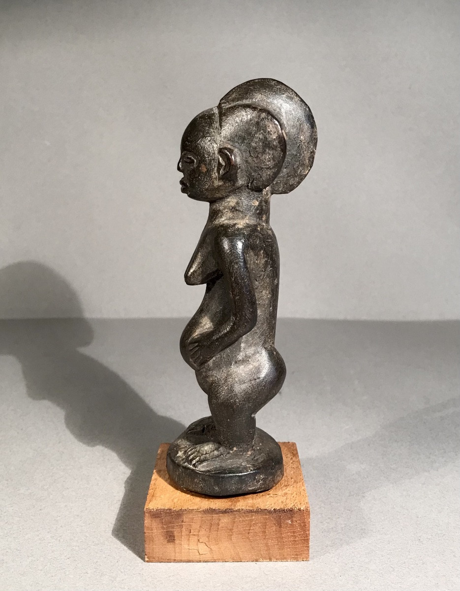 African Art Luba Ethnicity Drc/zaire Female Statuette Fertility Central Africa 20th Century-photo-4