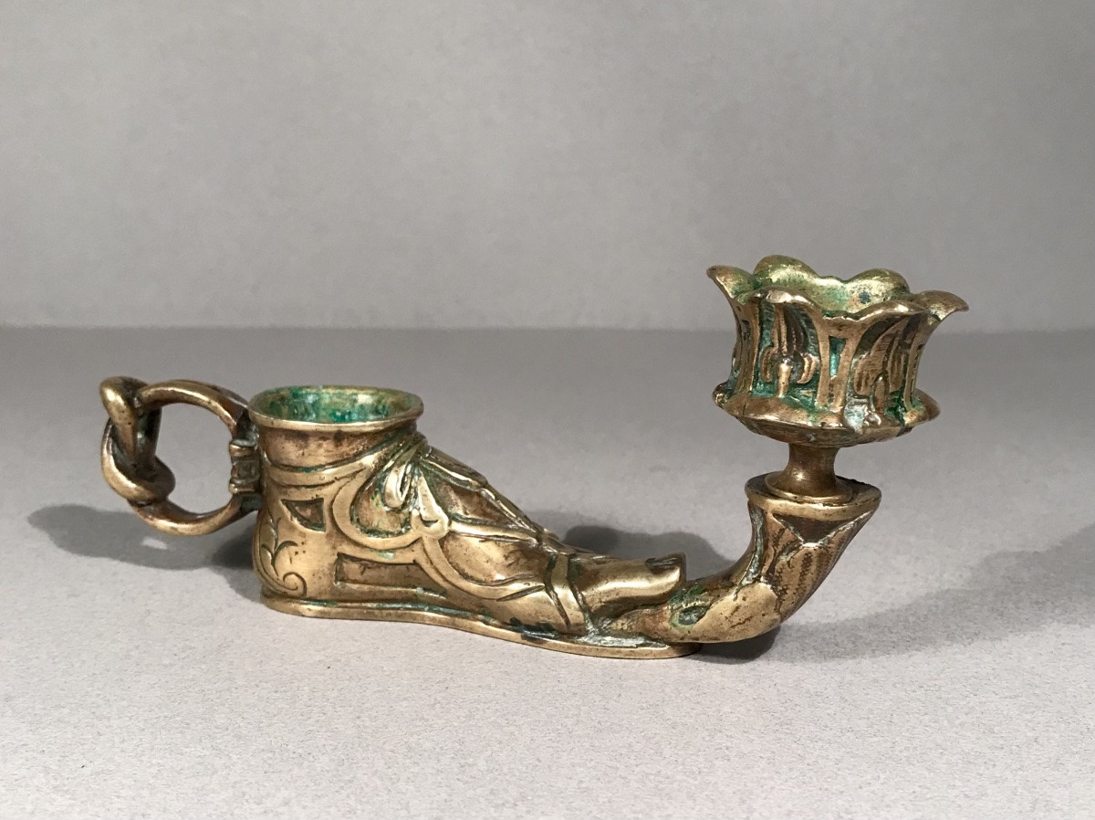 Auguste Cain Bronze Candle Holder Antique/roman Foot 19th Century Sculpture-photo-2