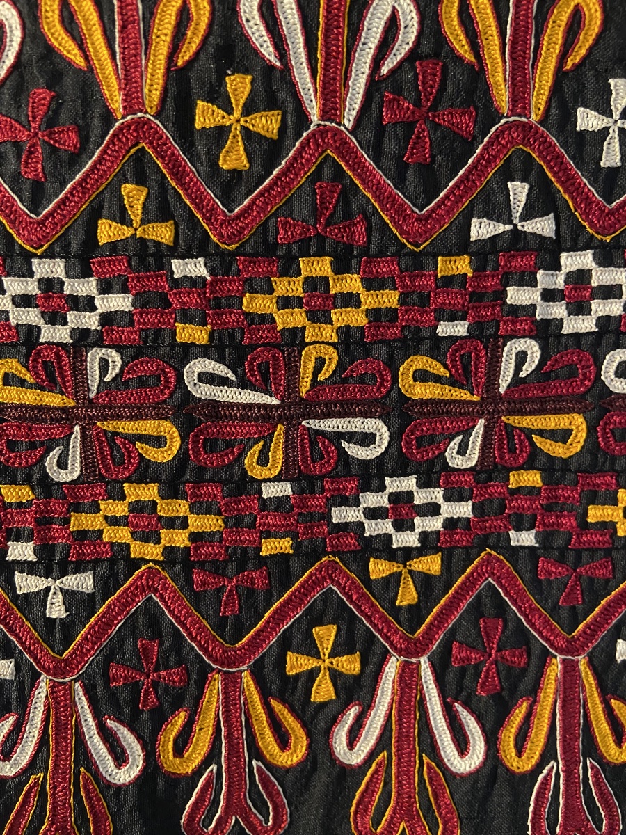 Turkmen, Uzbek, Central Asia, Tchapan Tekke Vest, Silk, Glass Beads, Cotton, 20th Century -photo-3
