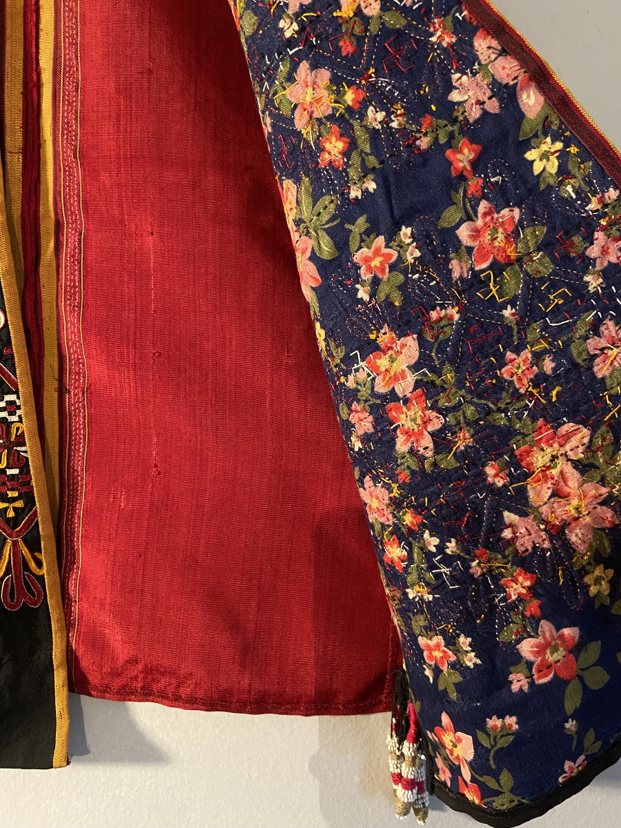 Turkmen, Uzbek, Central Asia, Tchapan Tekke Vest, Silk, Glass Beads, Cotton, 20th Century -photo-3