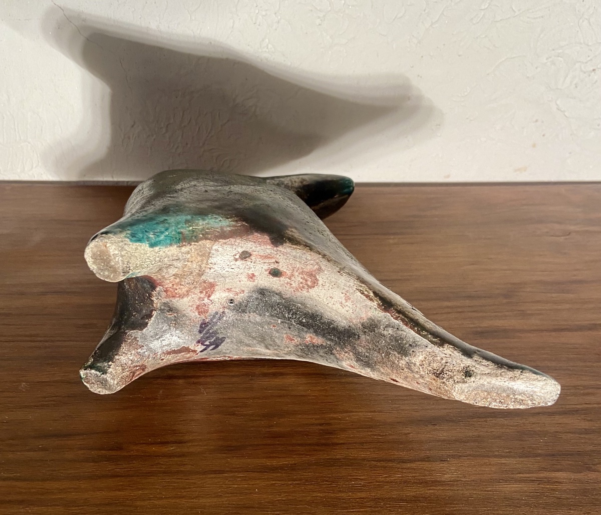 Sculpture, Modern Art, Glazed Ceramic, Raku, Stylized Dove, 20th Century, Signed-photo-4