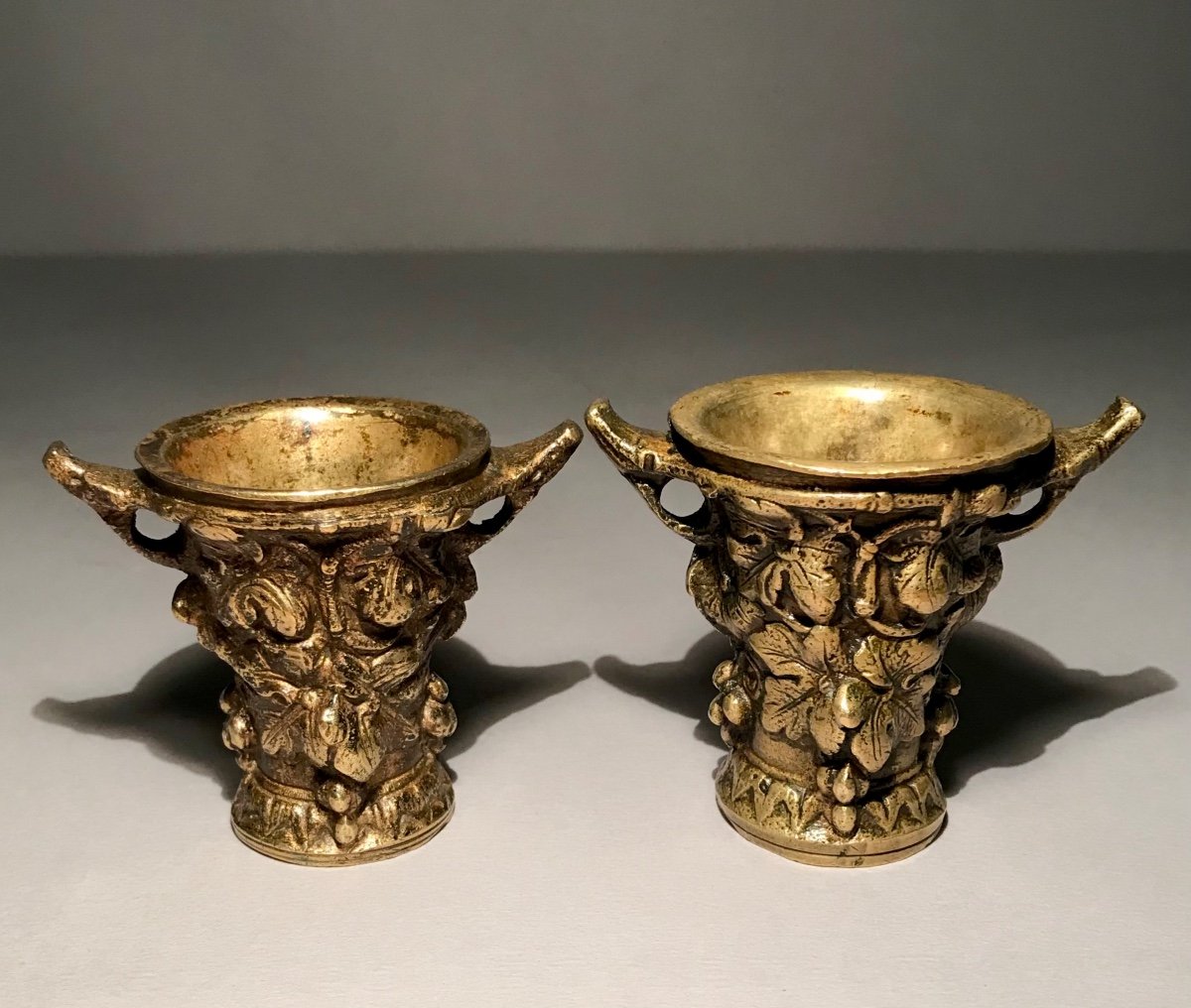 Popular Art Wine Art Miniature Bronze Apothecary Mortars Called "poison" XIXth-photo-4