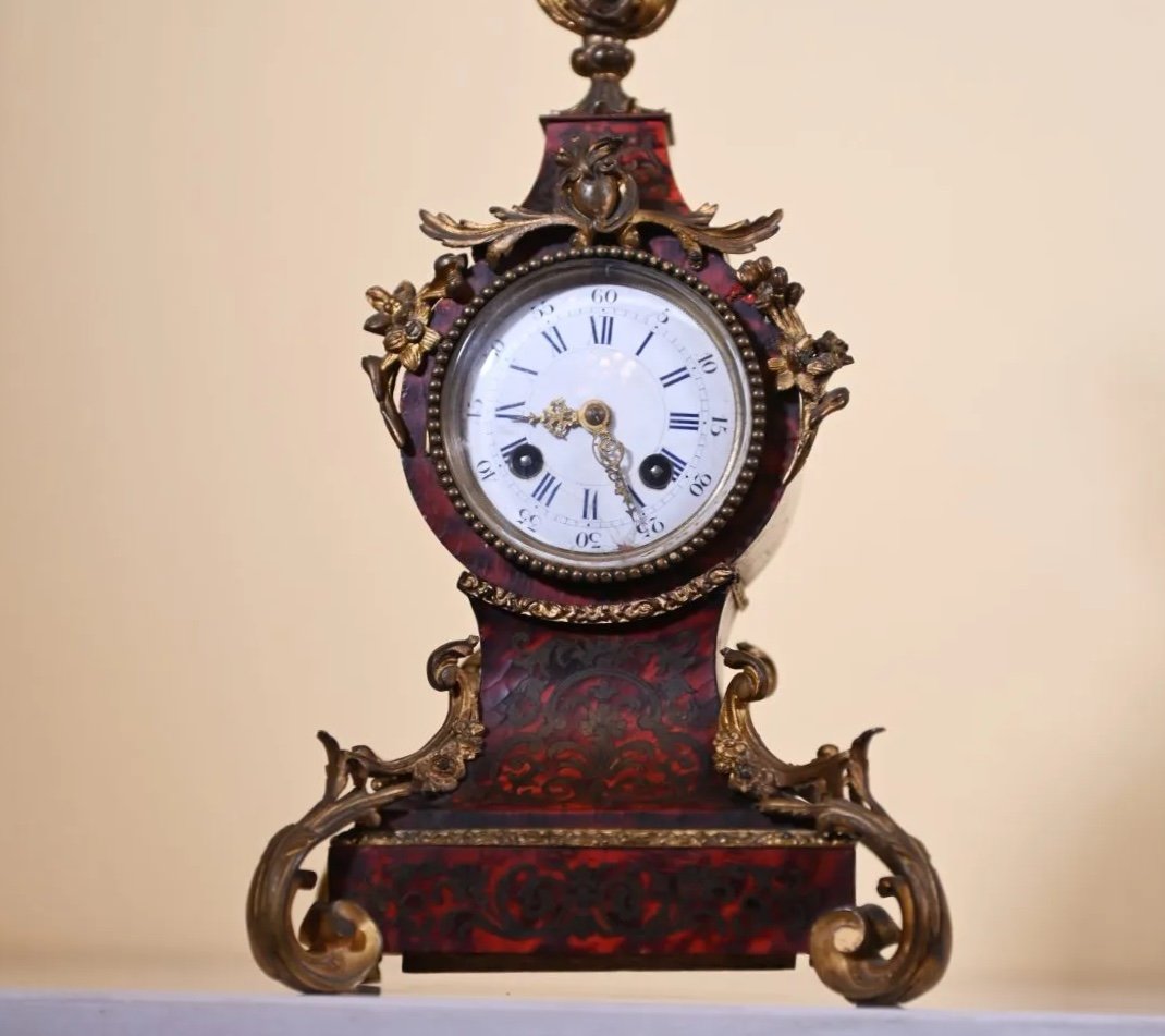 Pendule De Table -style Boulle -napoléon III--photo-3