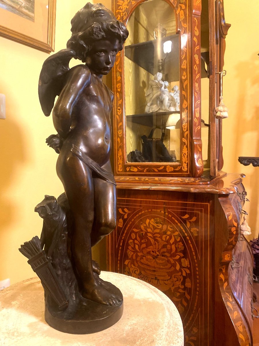 Denise Delavigne “cupid Bound” - Bronze Sculpture. France,  20th Century-photo-5