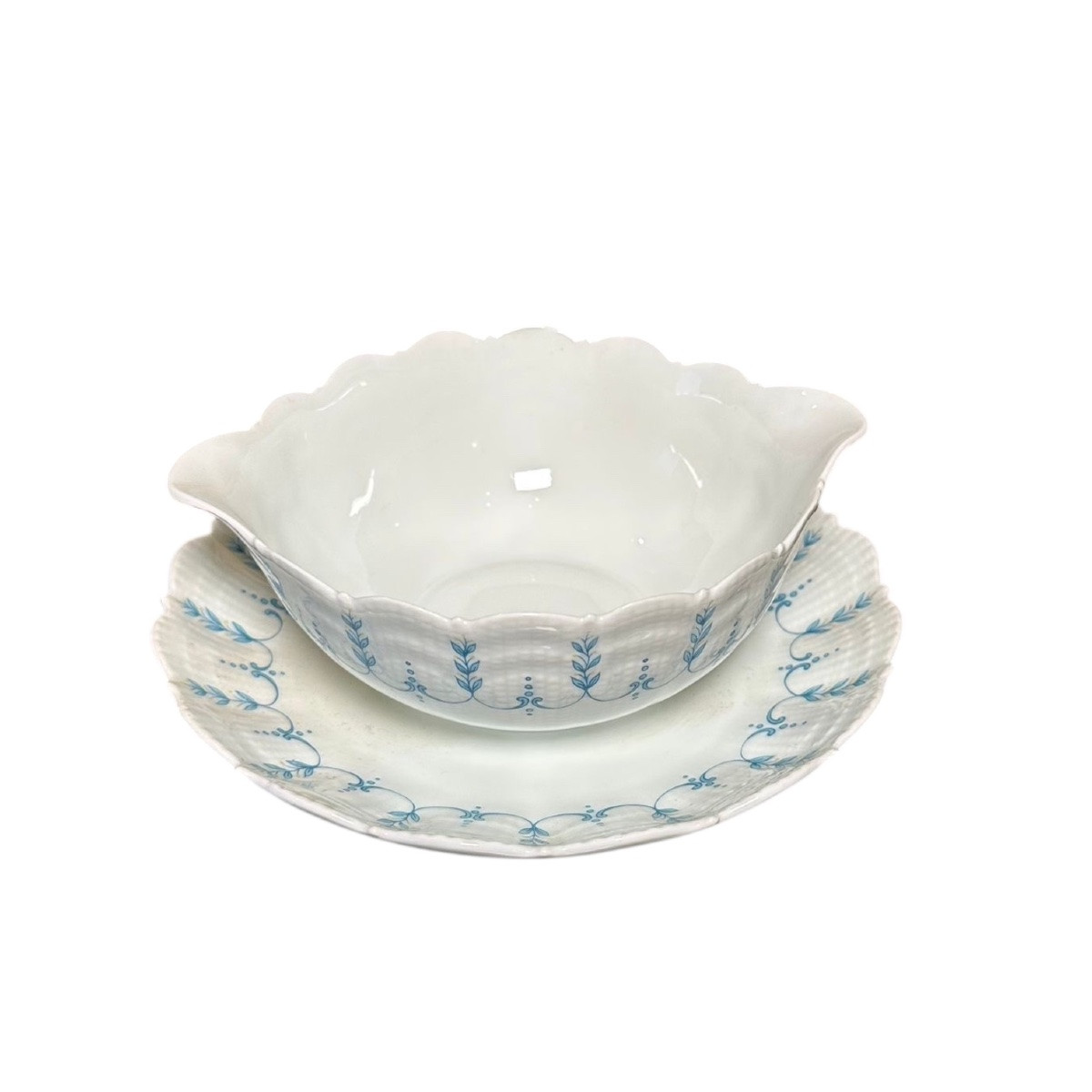 Service Of Plates Of 12 Porcelain Place Settings. Giraud-limoges France. XX Sec.-photo-1