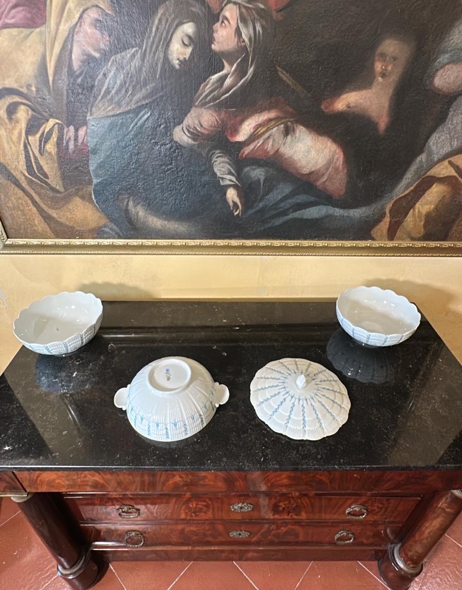 Service Of Plates Of 12 Porcelain Place Settings. Giraud-limoges France. XX Sec.-photo-3