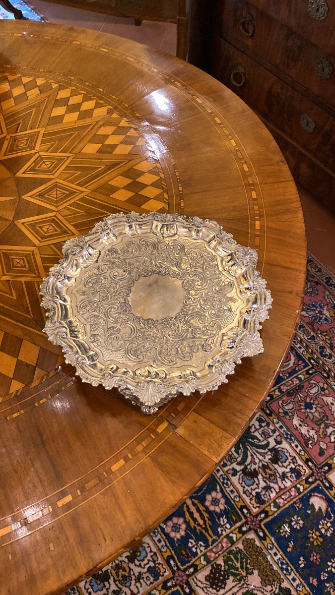 Circular Sorrentino Table In Walnut. XIXth Century-photo-5