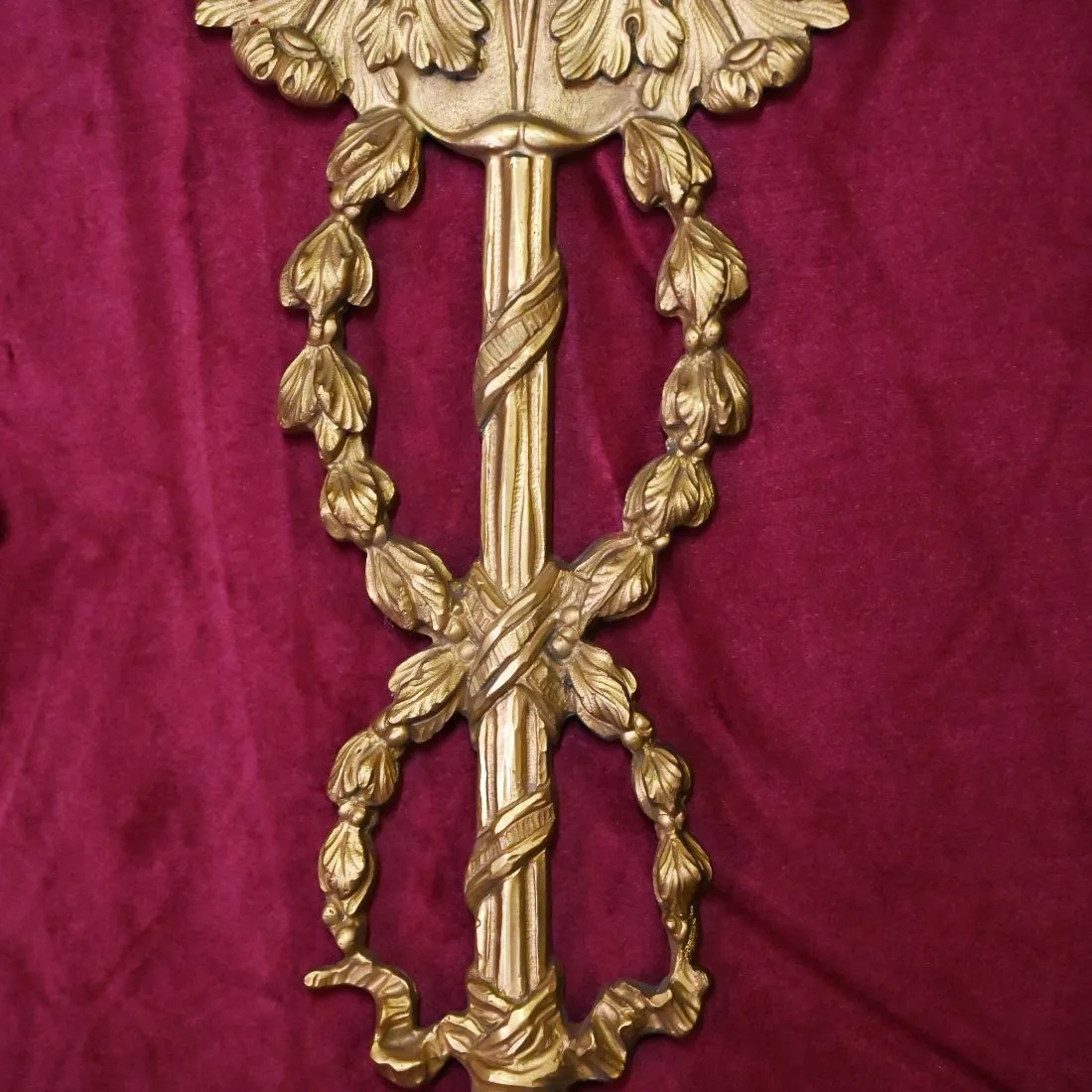 Pair Of Gilt Bronze Wall Sconces – France, 19th Century-photo-3