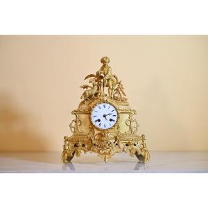 Gilded Bronze Table Clock - France - 19th Century