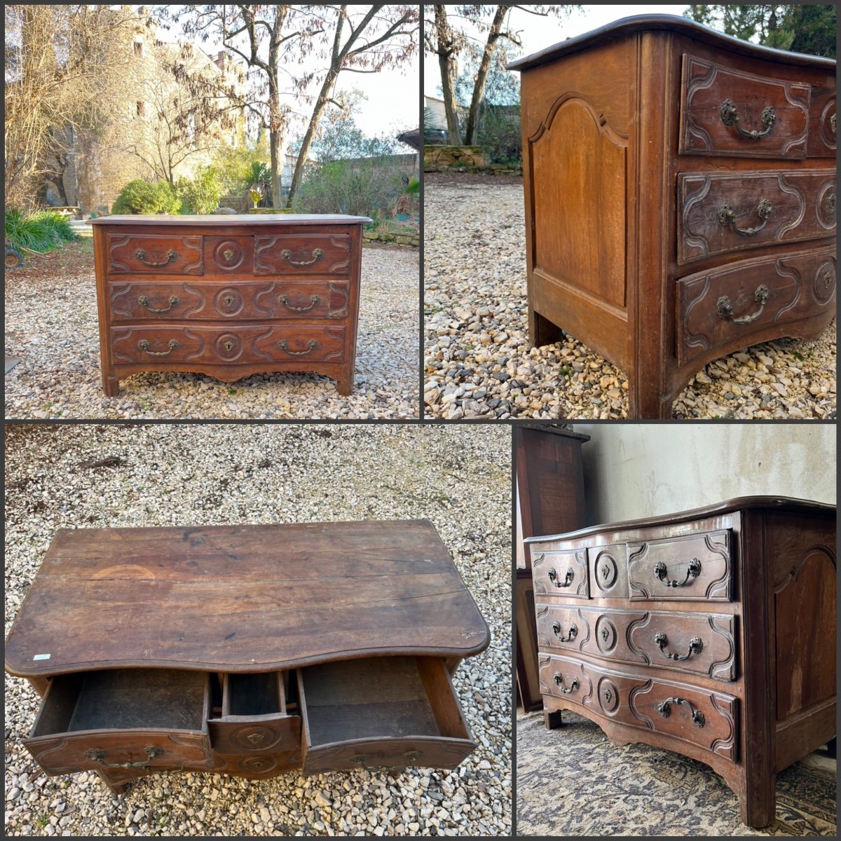 18th Century Ile-de-france Chest Of Drawers-photo-2