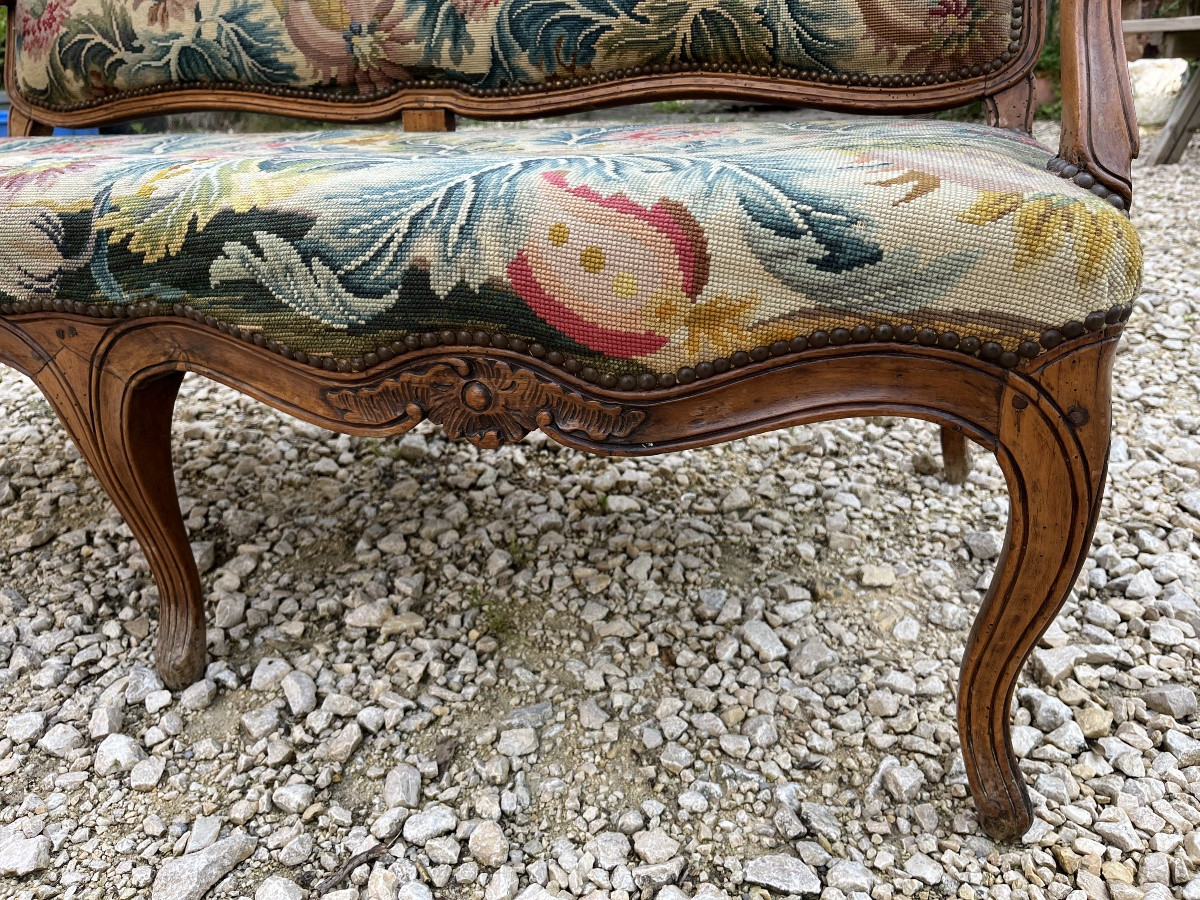Banquette à Deux Places Louis XV -photo-5