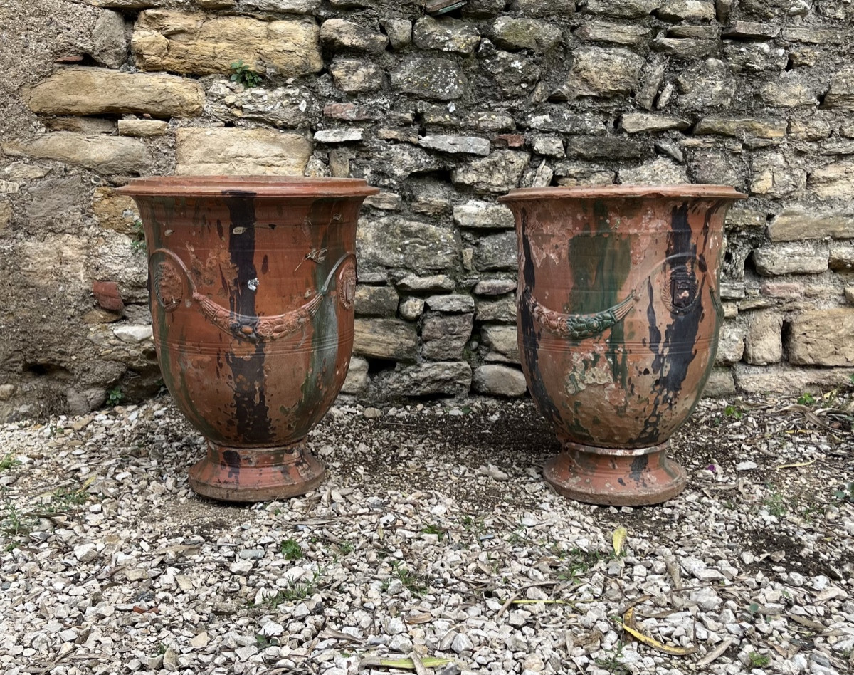 Pair Of Anduze Vases 