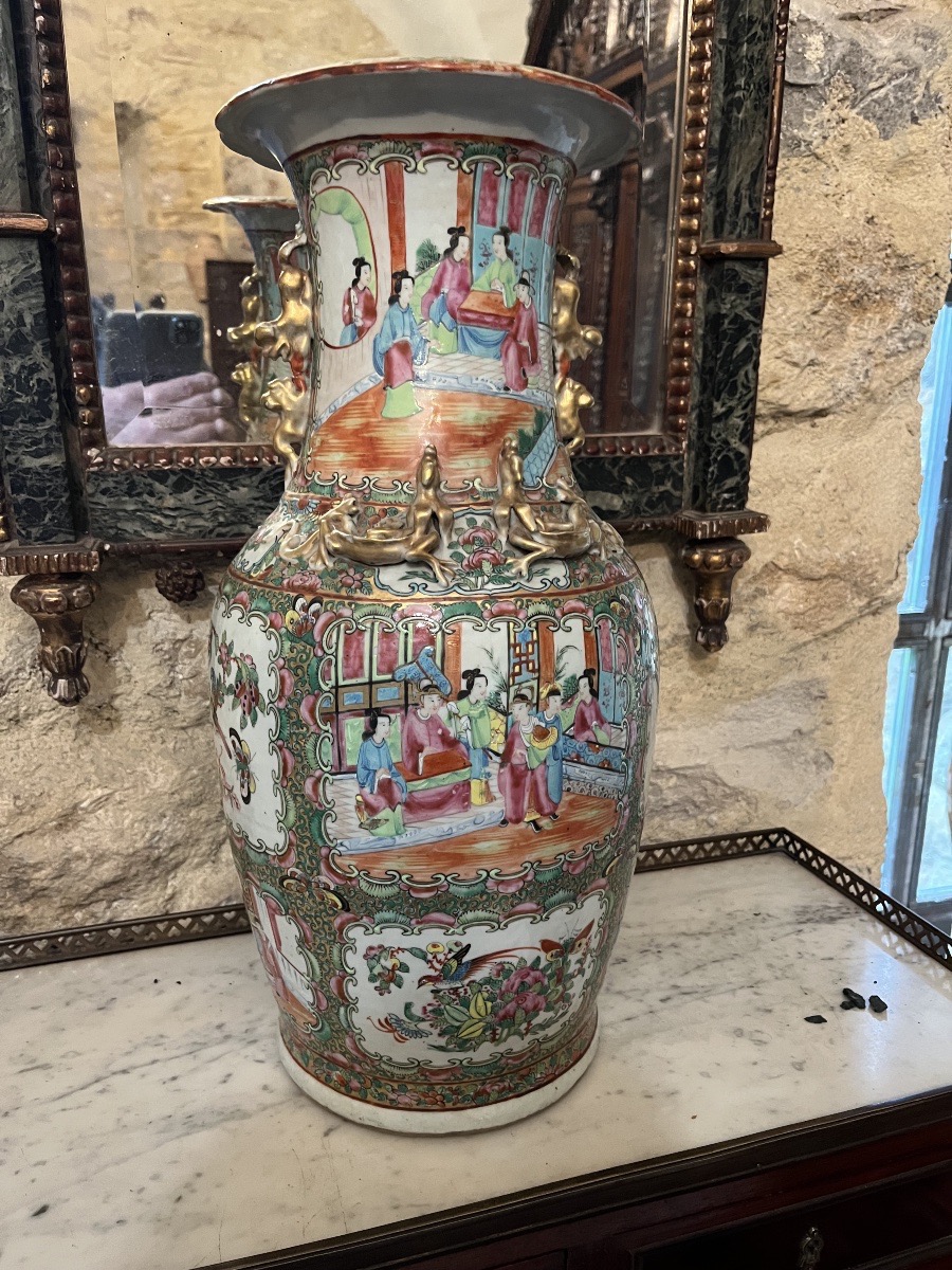 19th-century Canton Vase -photo-3