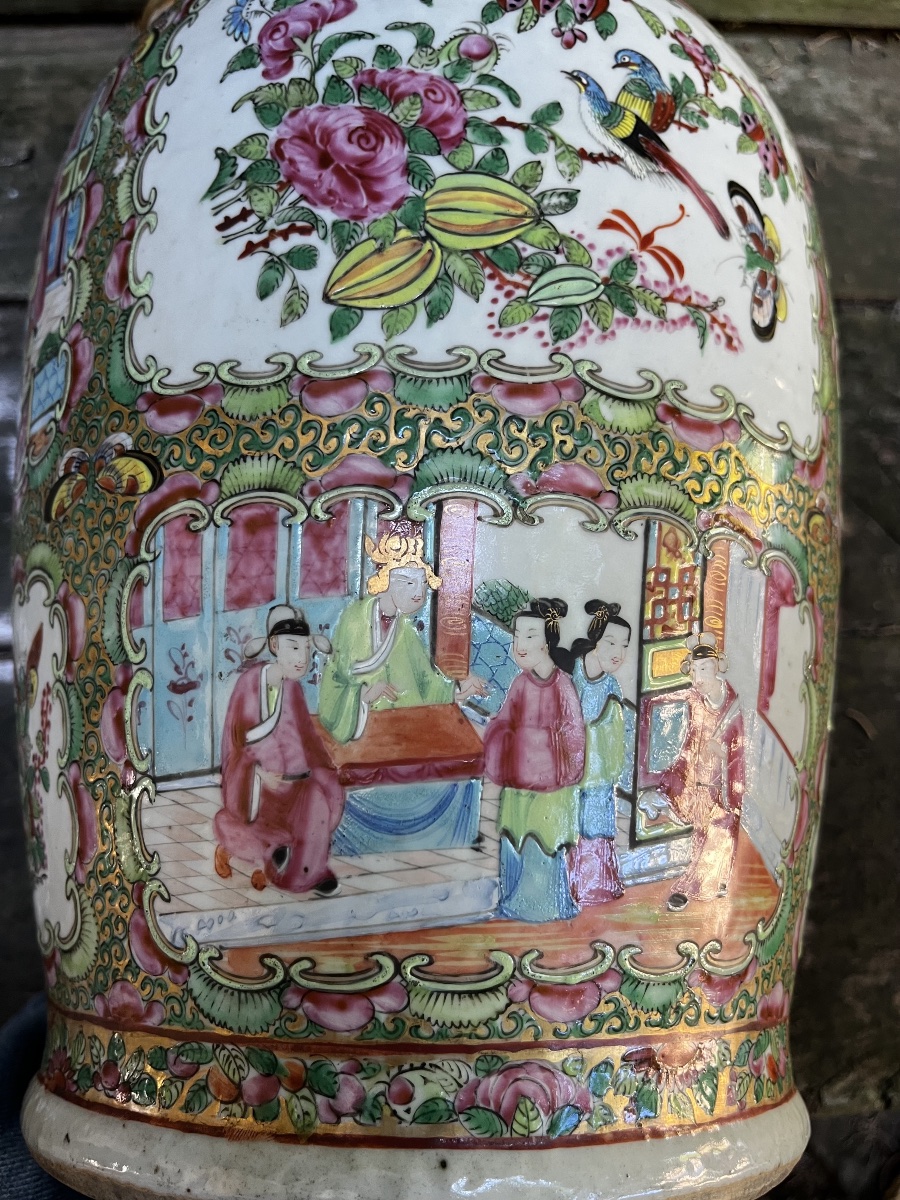 19th-century Canton Vase -photo-5