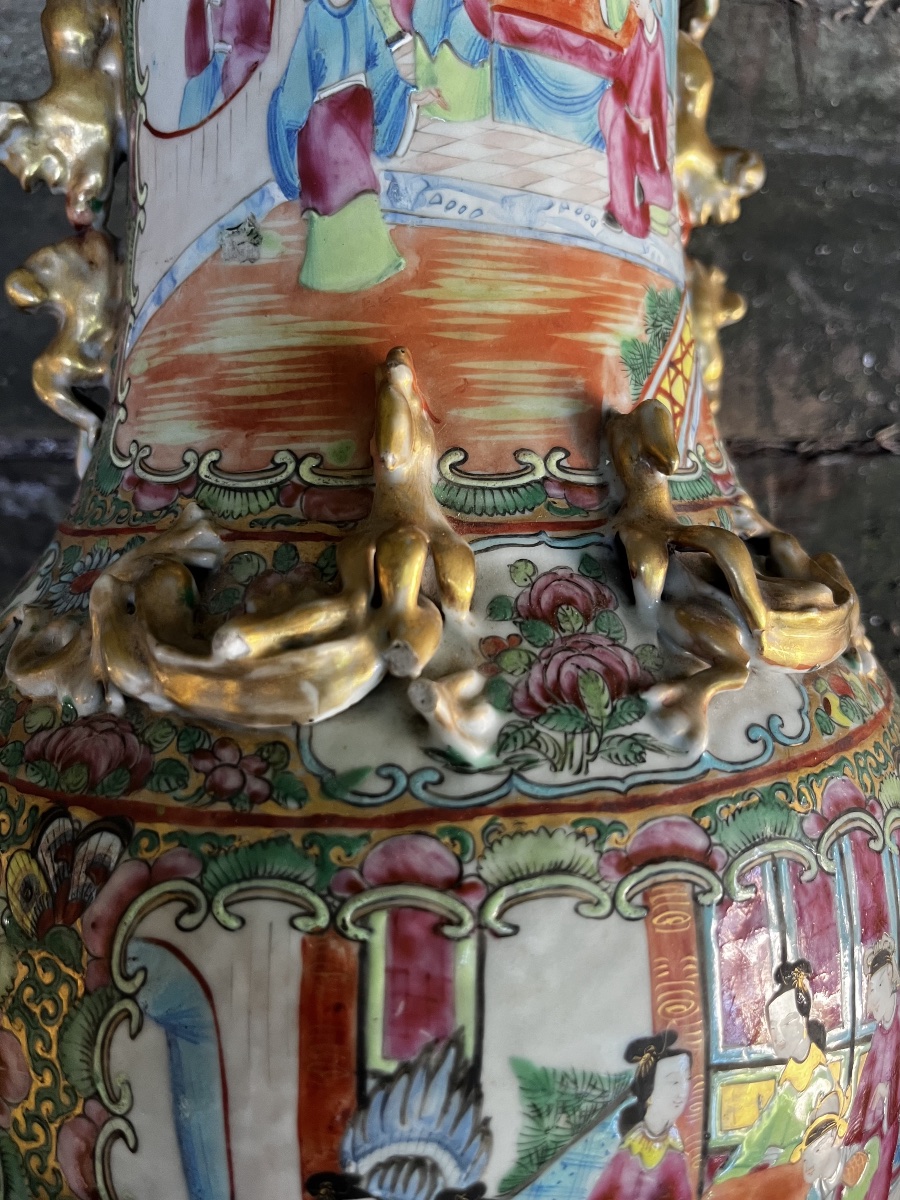 19th-century Canton Vase -photo-6
