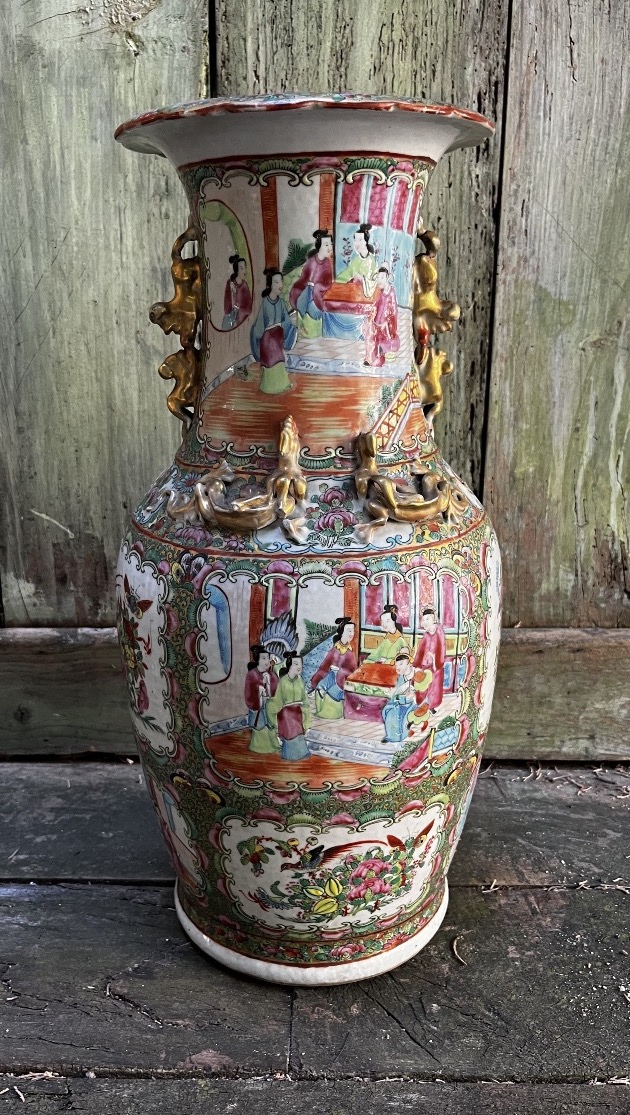 19th-century Canton Vase 