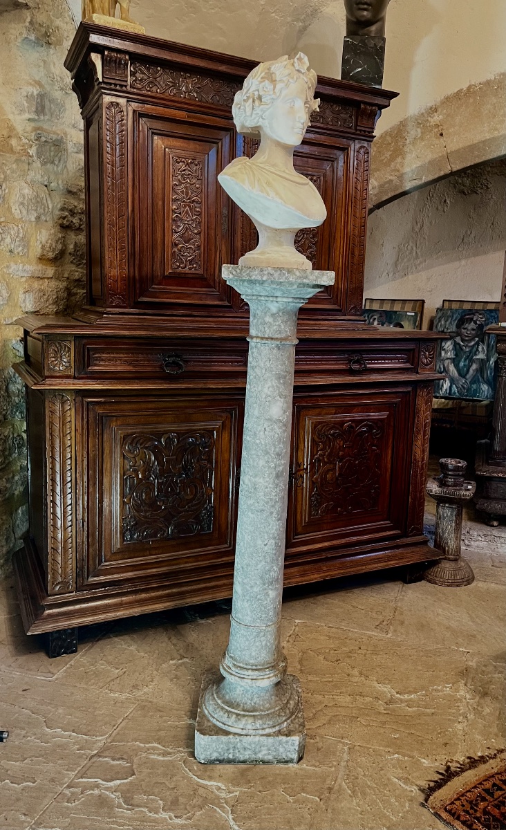 Gray Marble Column -photo-3
