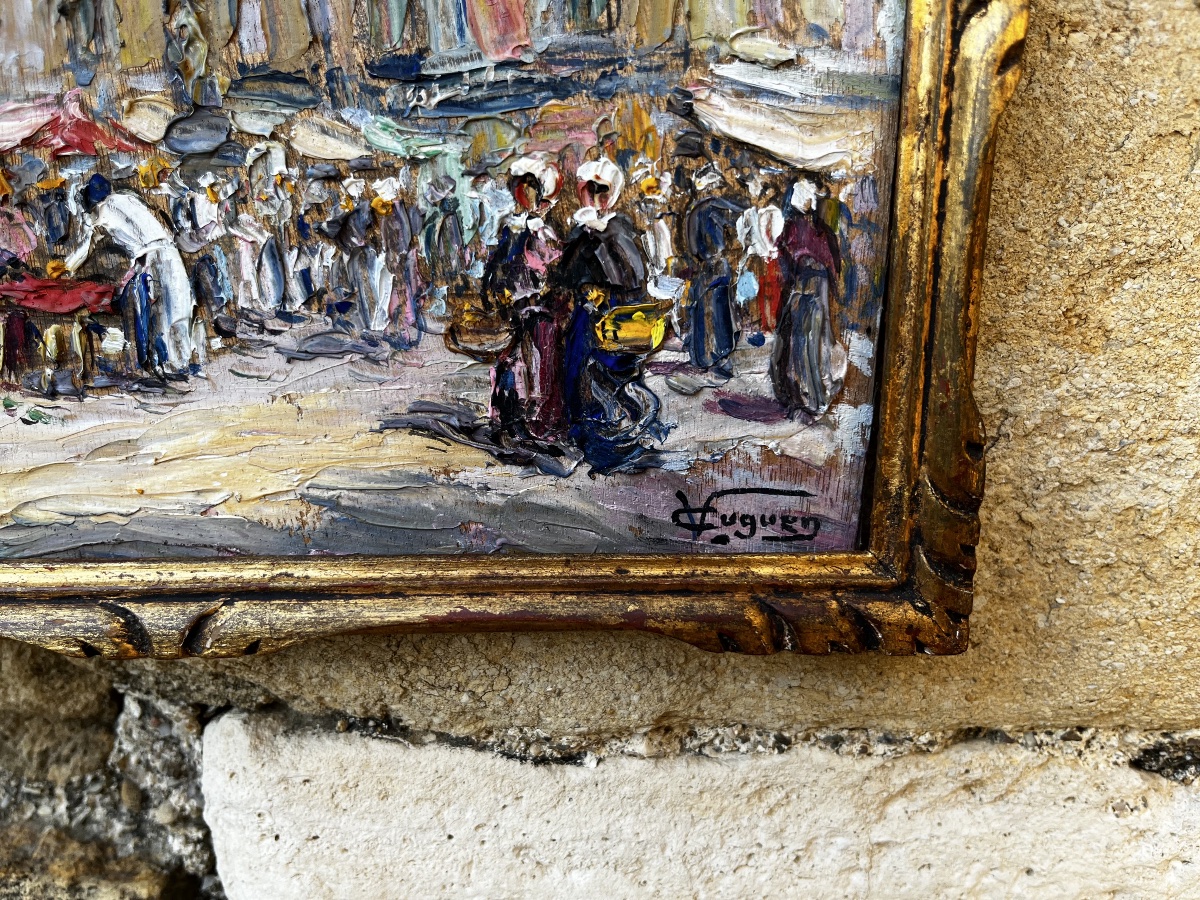 Victor Louis Cuguen ( 1882-1969)   Marché de Pontorson -photo-3