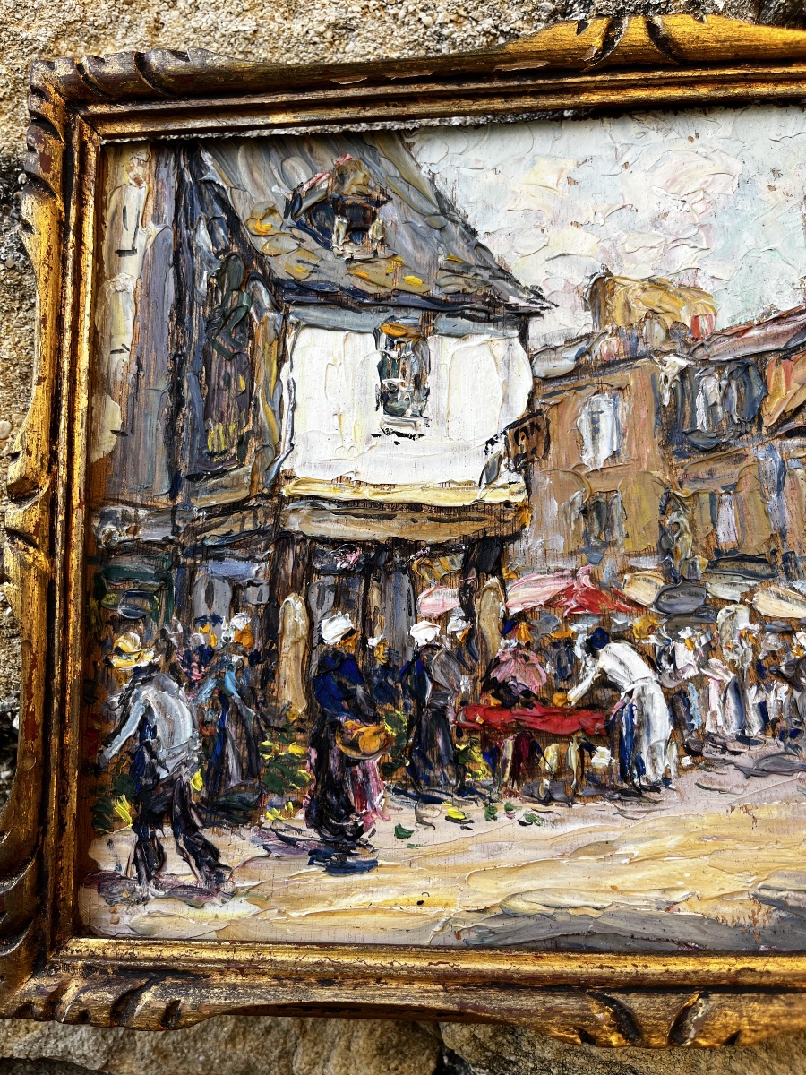 Victor Louis Cuguen ( 1882-1969)   Marché de Pontorson -photo-4