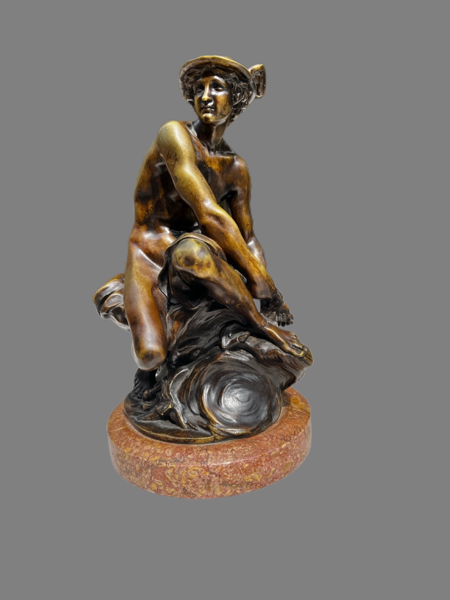 Bronze After Pigalle, Mercury. 19th Century 