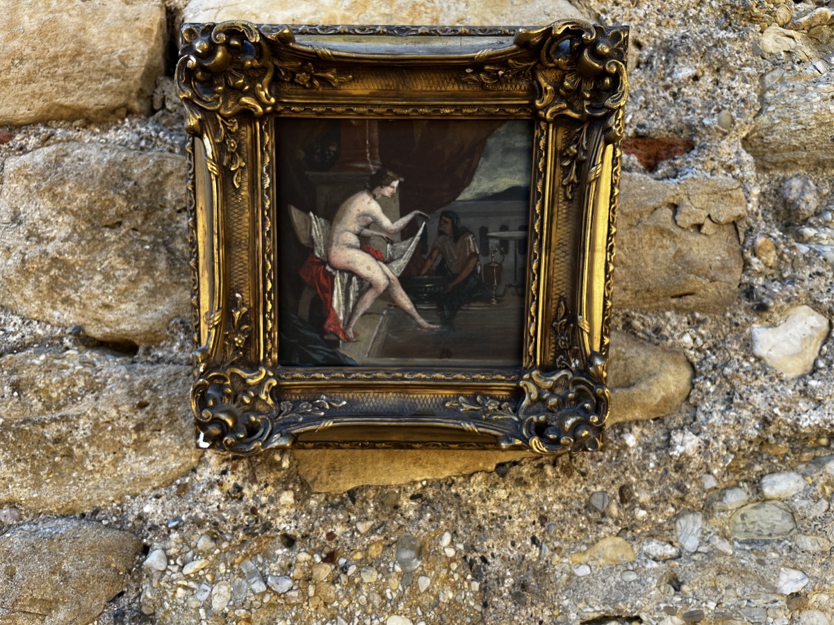 Tableau huile sur bois fin du XIXe début du XXe siècle -photo-2