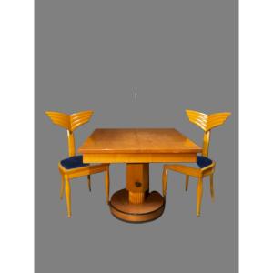 Table et deux chaises de Massimo Scolari