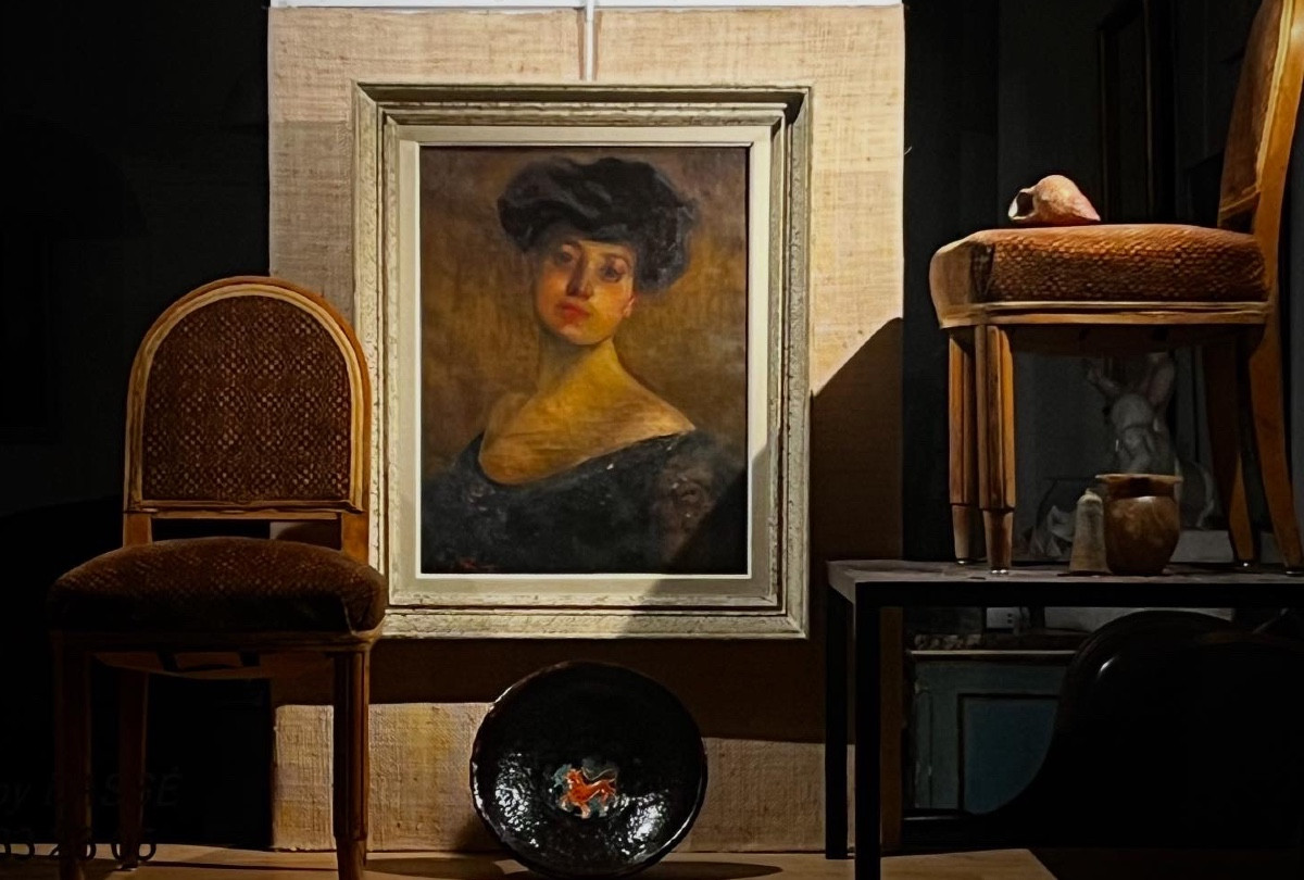 Portrait De Femme. 1908. Emilio Rizzi -photo-3