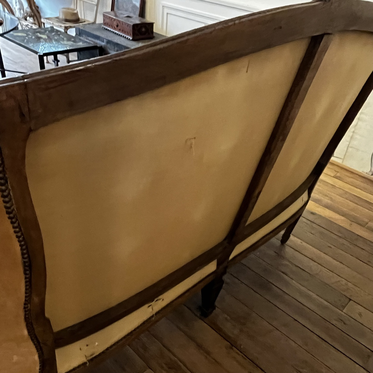 Large Louis XVI Period Basket Sofa-photo-4