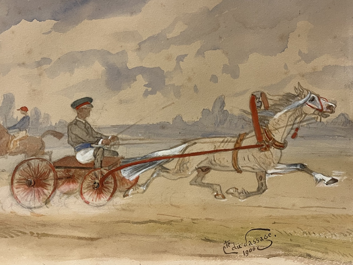 Arthur Marie Comte du Passage. Chevaux-photo-3