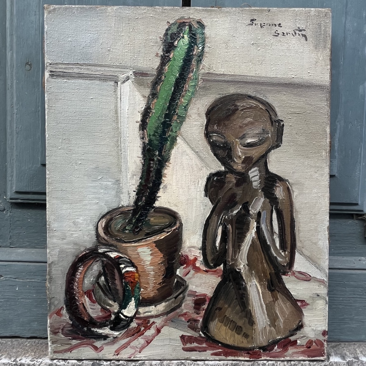 Still Life With An African Statuette.