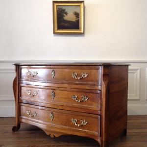 18th Commode In Walnut.