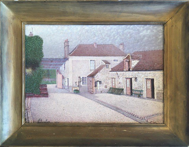 Paul Charlier Naive Painting 1929 Oil On Canvas