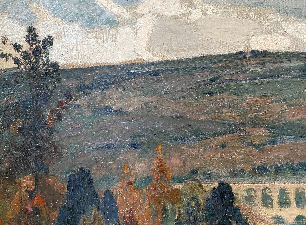 Henri Grosjean Paysage Vue Du Jura 1924 Cartouche d'Exposition Société Des Arts De Bordeaux-photo-6