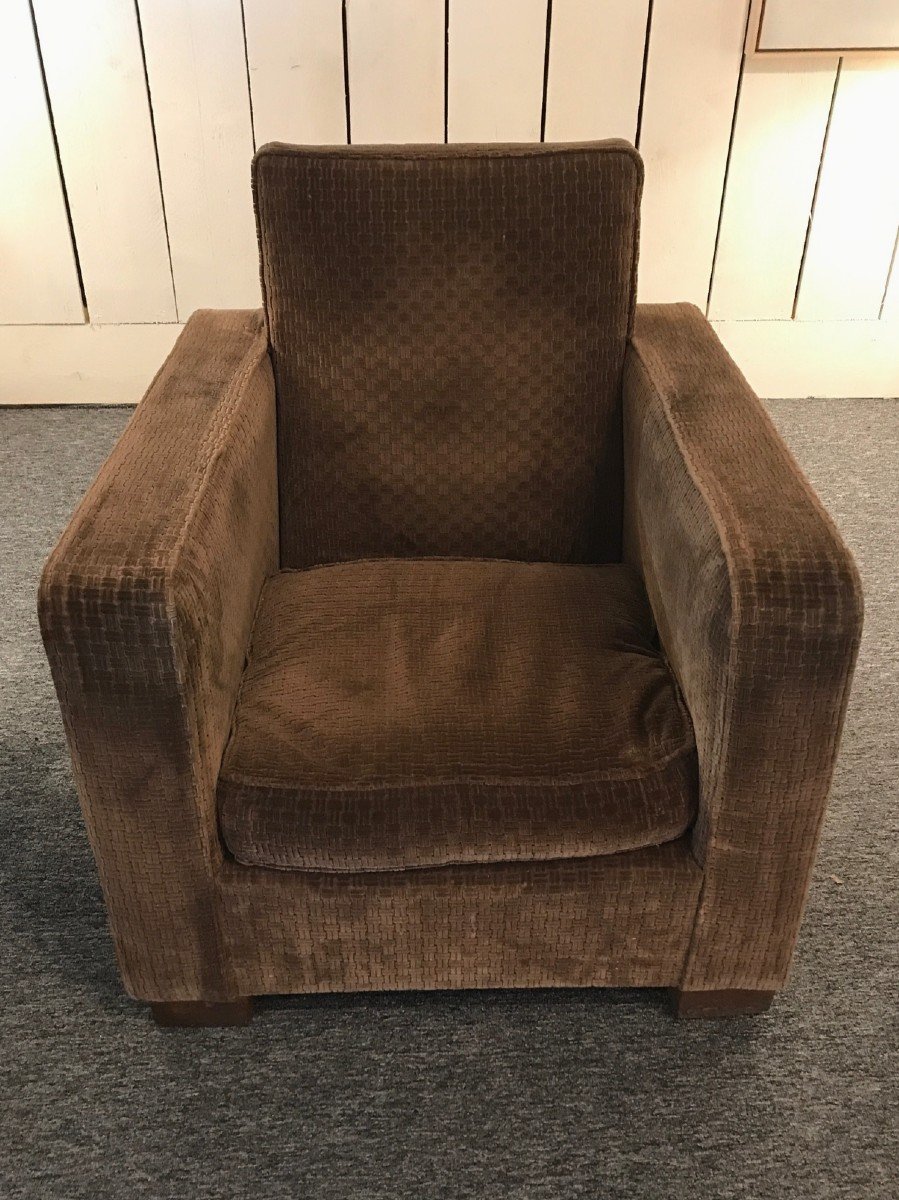 Jacques Adnet 1930 Fauteuil De Salon Art Déco -photo-2